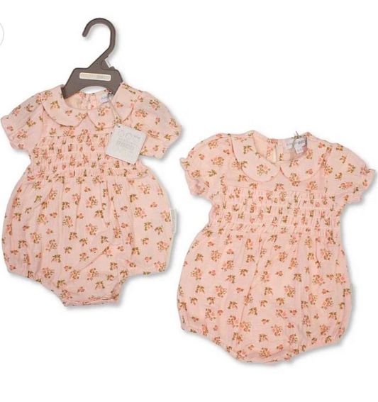 Baby Girls Romper - Roses